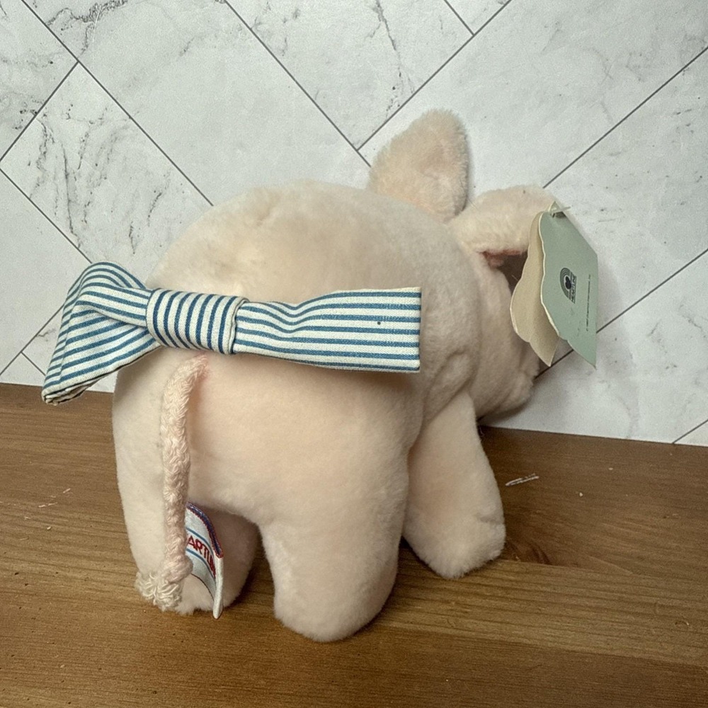 Vintage Heartline 1987 Snuggables "Marcus" Pig Plush Excellent Condition Toy - Picture 12 of 15